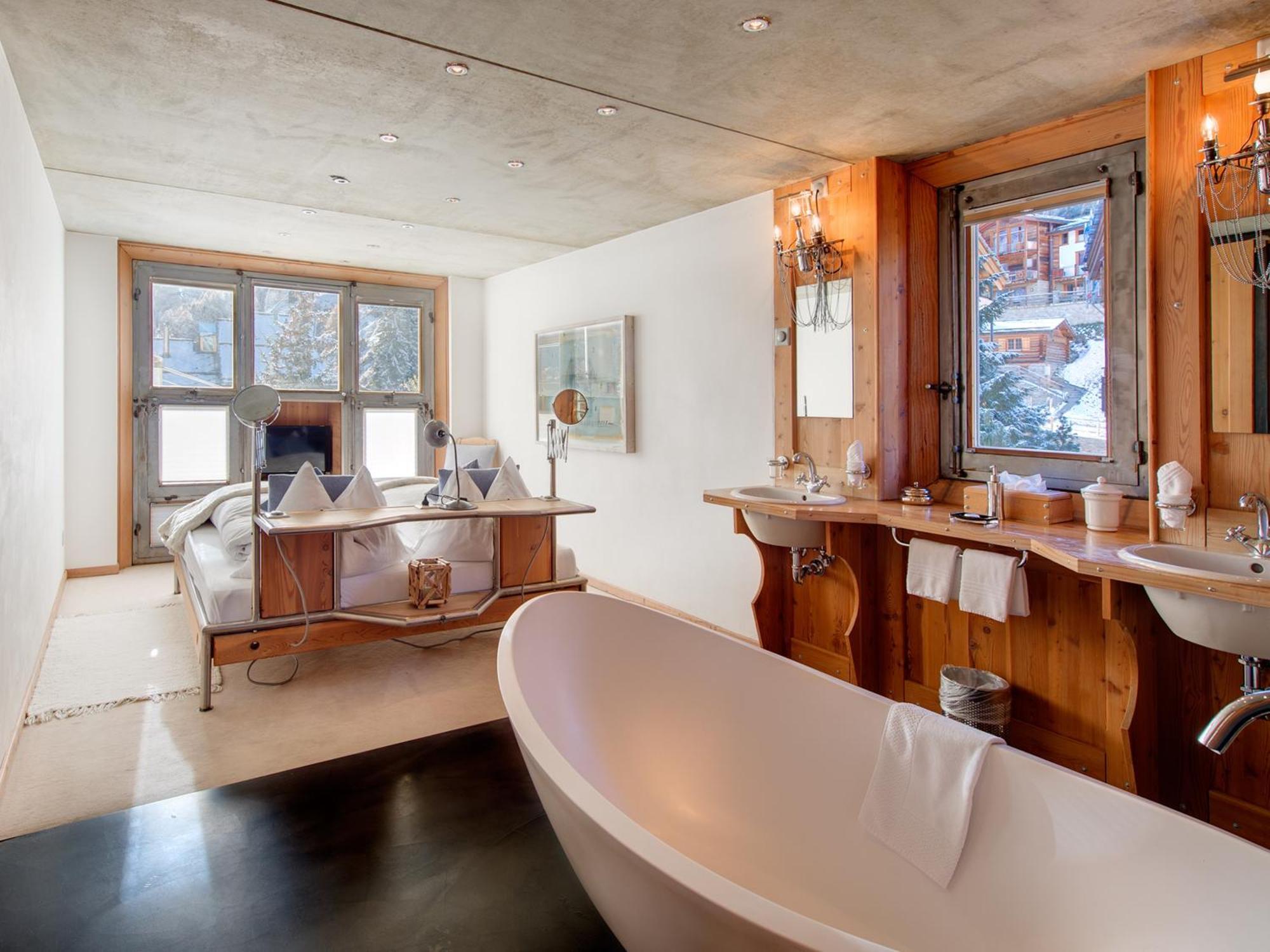 Backstage Hotel Serviced Apartments Zermatt Bagian luar foto